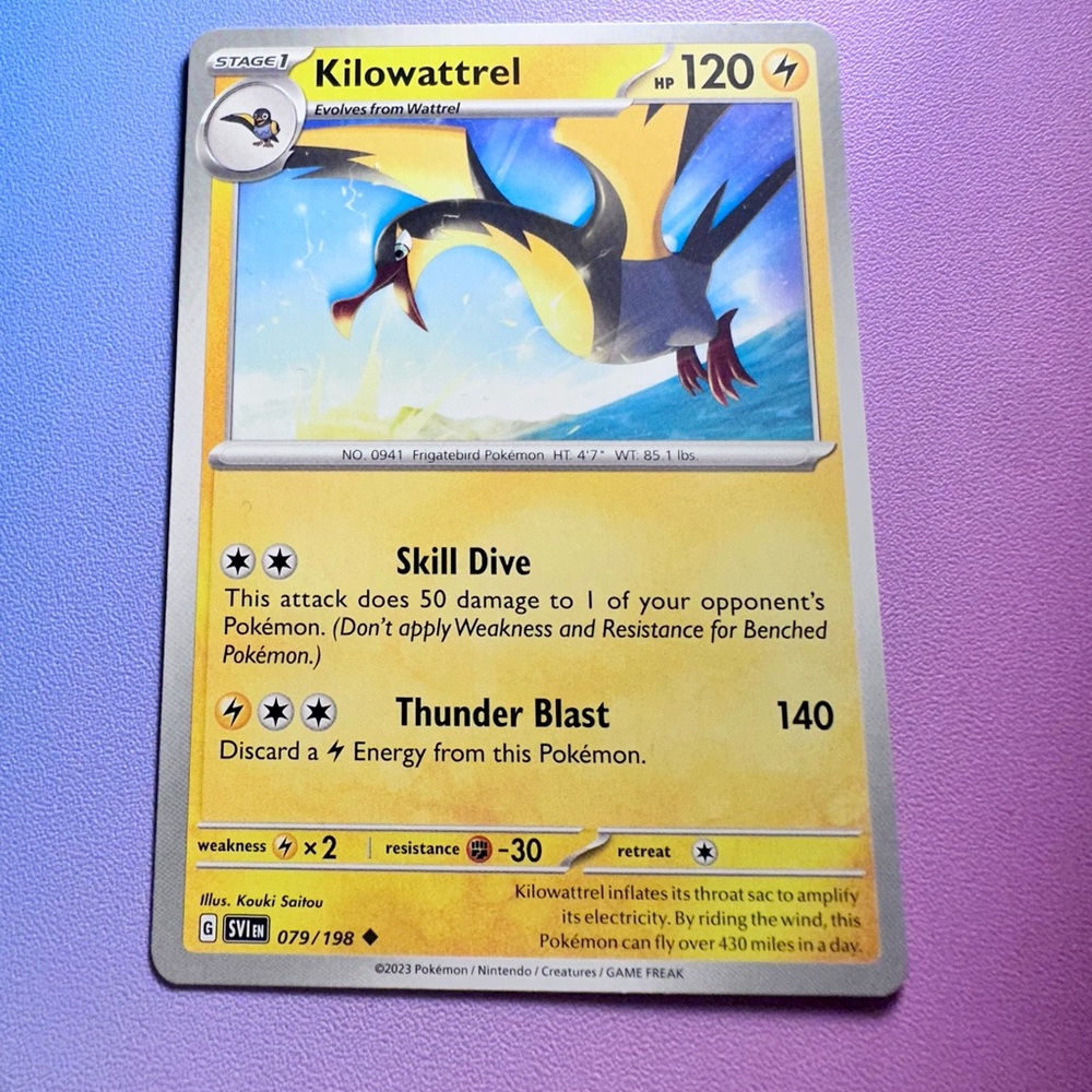 kilowattrel - 079/198 (uncommon) — pokemon: scarlet & violet base set